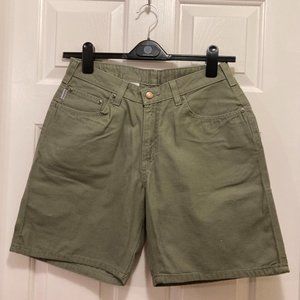 NWT Carhartt Canvas Olive Green Carpenter Shorts Womens size 10